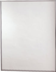 Zenith X4311 Medicine Cabinet, 16-1/8 in OAW, 4 in OAD, 20-1/8 in OAH, Polystyrene, Gray, Stainless Steel, 2-Shelf