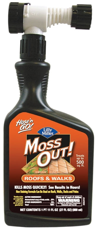 Moss Out! 100503872 Moss Killer, Liquid, Spray Application, 27 oz Bottle