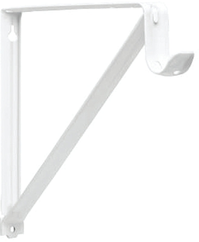 RP-0045-WT SHELF/ROD BRKT WHT