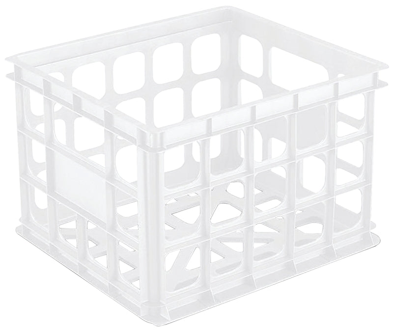 MILK CRATE 15X13X10 WHT