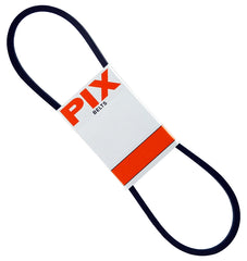 PIX A96/4L980 V-Belt, 98 in Outside Circumference, Molded Cog, 1/2 in W, Black