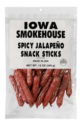 Iowa Smokehouse IS-SNK12S-6CT Snack Stick, Jalapeno, 12 oz