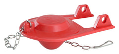 Korky 2001BP Toilet Flapper, Chlorazone Rubber, Red, For: Brass and Plastic Flush Valves