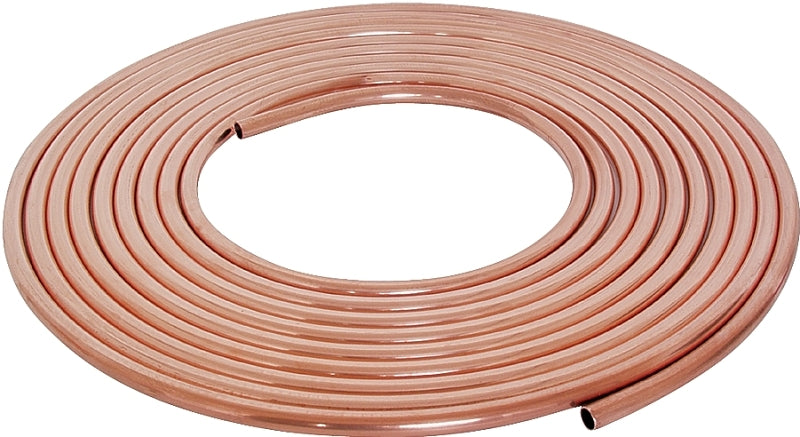 Streamline 1/4X60L Copper Tubing, 1/4 in, 60 ft L, Soft, Type L, Coil