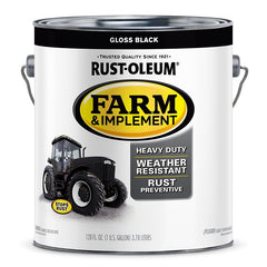 Specialty 280165 Farm Equipment Paint, Gloss, Gloss Black, 1 gal