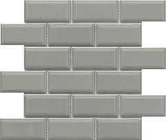 Emser Tile Reward Series F27REWADO1112MBV Porcelain Mosaic Tile, 12 in L Tile, 11 in W Tile, Pressed Edge, Bevel Pattern