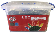 Santas Forest 07910 Light Set, Christmas Lights, 125 V, 120 W, 300-Lamp, LED Lamp, Multi-Color Lamp, 10 ft L