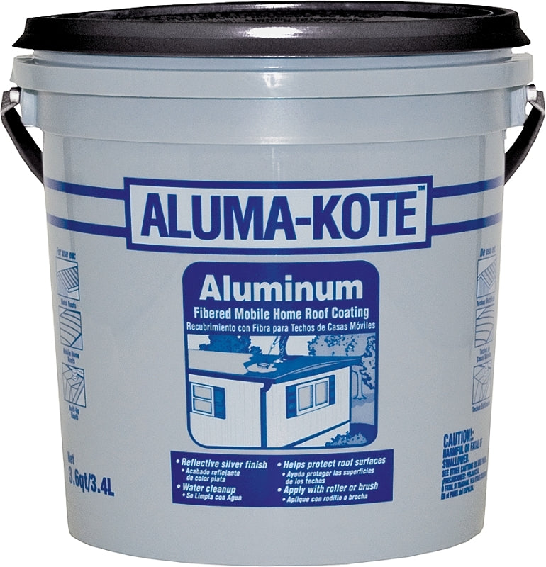 Gardner 6241-GA Mobile Home Roof Coating, Silver, 3.4 L, Liquid