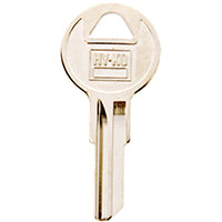 Hy-Ko 11010Y105 Key Blank, Brass, Nickel, For: Yale Cabinet, House Locks and Padlocks, Y105 Key Number