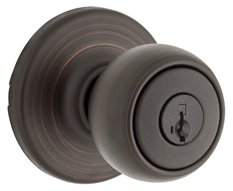 Weiser Fairfax Series 9GAC5310-043 Entry Door Knob, 1-15/16 in Dia Knob, Venetian Bronze