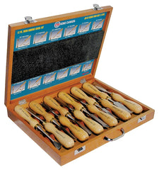 King Canada Tools Series K-1212 Wood Carving Chisel Set, 12-Piece, HCS