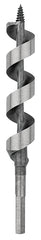 Irwin 49915 Power Drill Auger Bit, 15/16 in Dia, 7-1/2 in OAL, Solid Center Flute, 1-Flute, 5/16 in Dia Shank