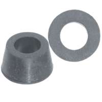 Danco 38805B Faucet Washer, Cone, 11/32 in ID x 23/32 in OD Dia, 3/8 in Thick, Rubber
