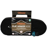 Gilmour Mfg 870751-1001 Soaker Hose with Cloth Cover, 75 ft L, Vinyl, Black