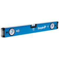 Empire True Blue Series EM75.24 Magnetic Box Level, 24 in L, 3-Vial, 1-Hang Hole, Magnetic, Aluminum, Blue