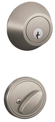Schlage JD60619 Deadbolt, Satin Nickel, Metal, C Keyway, Re-Key Technology: Traditional, Residential, Grade 3 Grade