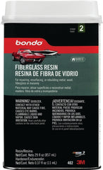 Bondo 402 Fiberglass Repair Resin, 0.9 qt Can, Liquid, Pungent Organic