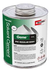 Rectorseal 55906 Cement Solvent, 1 qt, Can, Liquid, Clear