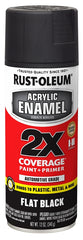 Rust-Oleum Automotive 271918 Automotive Spray Paint, Flat, Black, 12 oz, Can