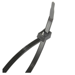 GB 45-311UVBSC Cable Tie, Double-Lock Locking, 6/6 Nylon, Black