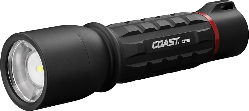 Coast XP Series XP9R Flashlight, ZX850 Battery, Rechargeable, Zithion-X Battery, LED Lamp, Bulls Eye Spot, Flood Beam