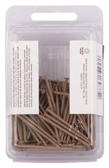 ProSource NTP-088-PS Panel Nail, 15D, 1-5/8 in L, Steel, Painted, Flat Head, Ring Shank, Oak, 171 lb