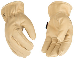 Hydroflector 398HKP-L Gloves, Men's, L, Keystone Thumb, Easy-On Cuff, Cowhide Leather, Tan