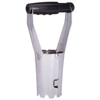 Landscapers Select GT8801 Bulb Planter, 2-1/4 in Dia x 4-1/4 in H Head, Steel Head, Plastic Handle, Adjustable Handle