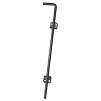 Nuvo Iron CBW Series Cane Bolt, 18 in L, Steel, Black, Powdered