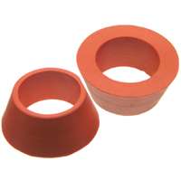 Danco 38807B Cone Faucet Washer, 1/2 in ID x 7/8 in OD Dia, 3/8 in Thick, Rubber, For: 1/2 in OD Tubing into Ballcock