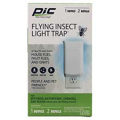 PIC PIC-FIT Plug-In Flying Insect Light Trap, Solid, 4 in W Trap, White
