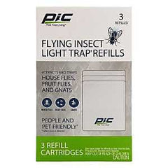 PIC PIC-FIT-REF Flying Insect Light Trap Refill, Pellet, 3-1/2 in W Trap, Clear
