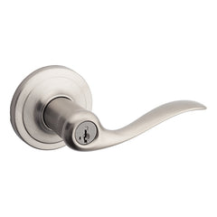 Weiser Toluca Series 9GLA5350-071 Entry Lever, Levers Lock, Satin Nickel, Residential, Re-Key Technology: SmartKey