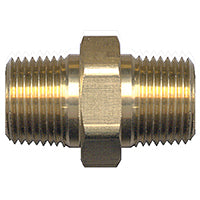 122-A PIPE NIPPLE HEX BRS 1/8