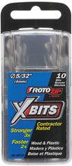 Rotozip XB-MP10 Multi-Purpose Bit, 5/32 in Dia, 5/32 in Dia Shank, Steel, Spiral Shank, Spiral Flute