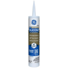 GE Advanced Silicone 2 2811092 Window & Door Sealant, Clear, 24 hr Curing, 10.1 fl-oz Cartridge
