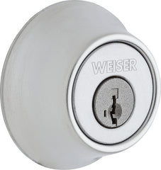 Weiser Elements Series 9GDC94710-060 Deadbolt, 3 Grade, Satin Chrome, 2-3/8 to 2-3/4 in Backset