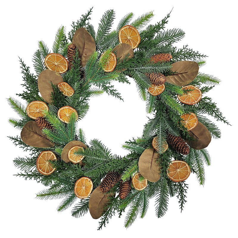 Puleo Asia Limited 312-4460-W24 Classic Fall Wreath, 68 Tips, 24 in