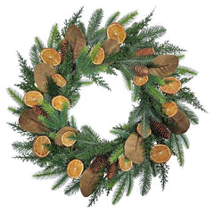Puleo Asia Limited 312-4460-W24 Classic Fall Wreath, 68 Tips, 24 in