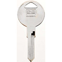 Hy-Ko 11010V37 Automotive Key Blank, Brass, Nickel, For: Volkswagen Vehicle Locks, V37 Key Number