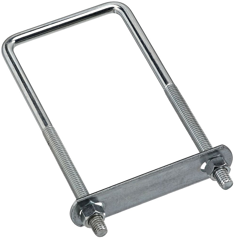 National Hardware N222-372 U-Bolt, 3/8-16 Thread, 3-3/4 in L Thread, Steel, Zinc