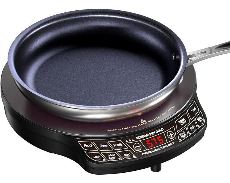 Nuwave 30242 Induction Cooktop with Ceramic Fry Pan, 1300 W, Ceramic, Black