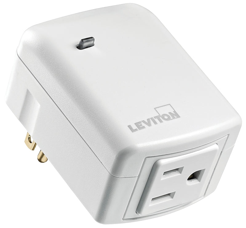 Decora Smart R51-DZPA1-1RW Plug In Outlet, 15 A, 120 V, White