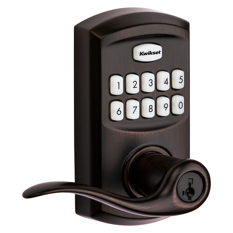 Kwikset 911TNL 11P SMT Deadbolt Lever, Venetian Bronze, Residential, Metal, Reversible Hand