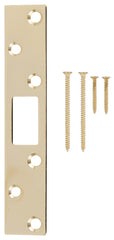 ProSource HSH-004-PS Security Door Latch Strike, Steel, Brass, 6 in H, 1-1/8 in W