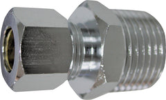 Exclusively Orgill PMB-260LFB Water Supply Connector, 1/2 x 3/8 in, MIP x Compression, Brass, Chrome