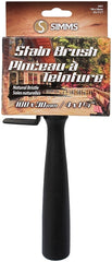 Simms 2957-100 Paint Brush, 4 in W, Stain Brush, 1-5/8 in L Bristle, Threaded-Grip Handle