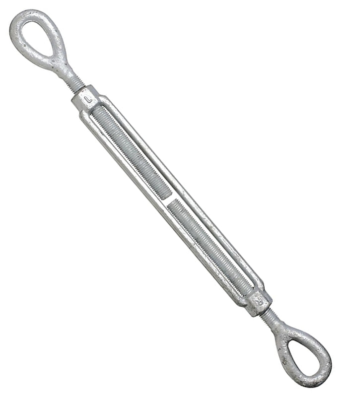National Hardware 3270BC Series N182-469 Turnbuckle, 2700 lb Working Load, 5/8 in Thread, Eye, Eye, 6 in L Take-Up