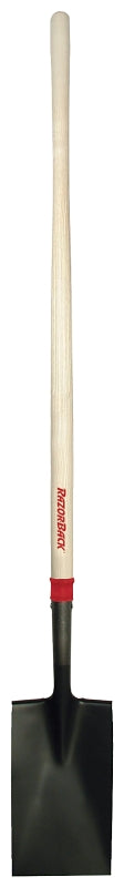 Razor-Back 46200 Border Spade, 7.06 in W Blade, 14 ga, Steel Blade, Hardwood Handle, 48 in L Handle