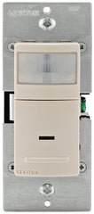 Leviton R08-IPS02-1LT Motion Detector, 2.5 A, 120 V, 1 -Pole, Motion Sensor, 180 deg Sensing, 900 sq-ft Sensing